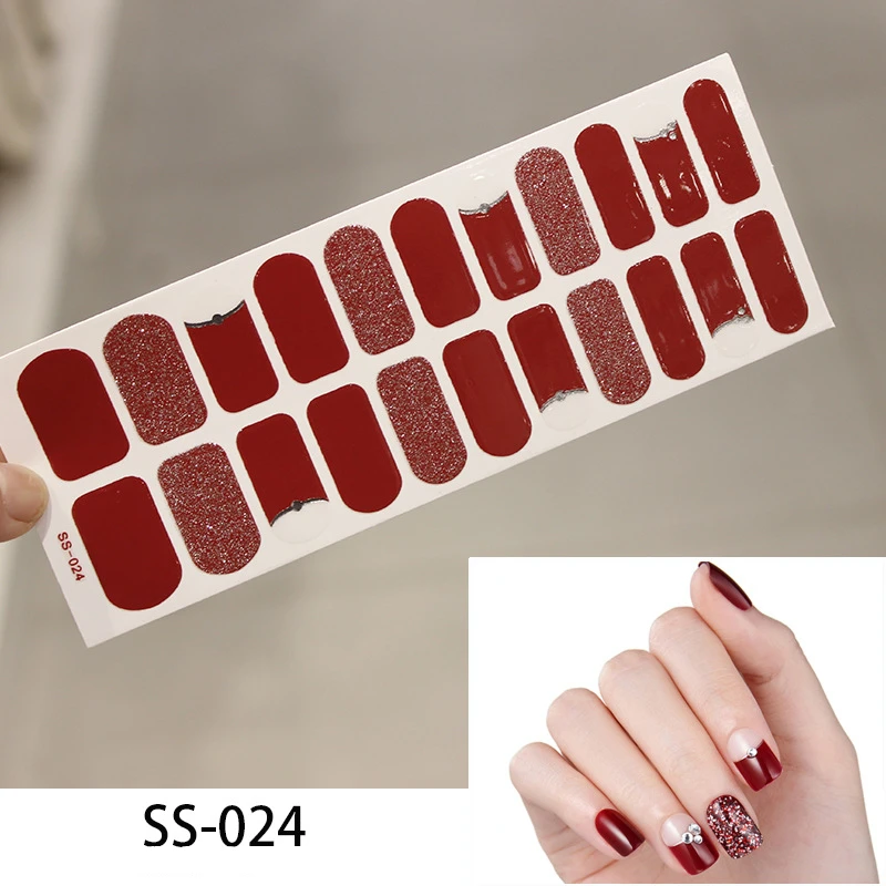 Новые наклейки 22 советы красота ногти DIY клей переводные наклейки на ногти слайдеры украшения ногтей художественные аксессуары для женщин салон