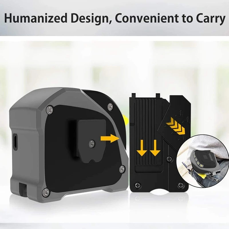 US $26.46 Tape Measure MInchFt Distance Area And VolumeBuilding Measurement Tool LCD Display USB Charging