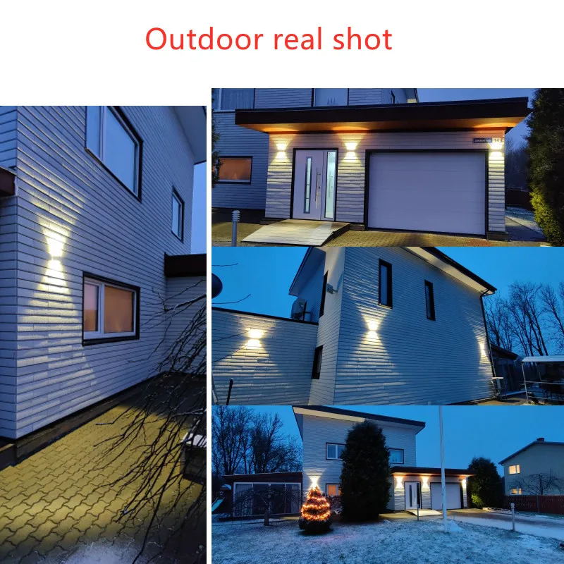 LED Wall Lamp IP65 LED Wall Lamp Outdoor Waterproof Garden Lighting Aluminum AC86-265 Indoor Bedroom Living Room Stairs porch street