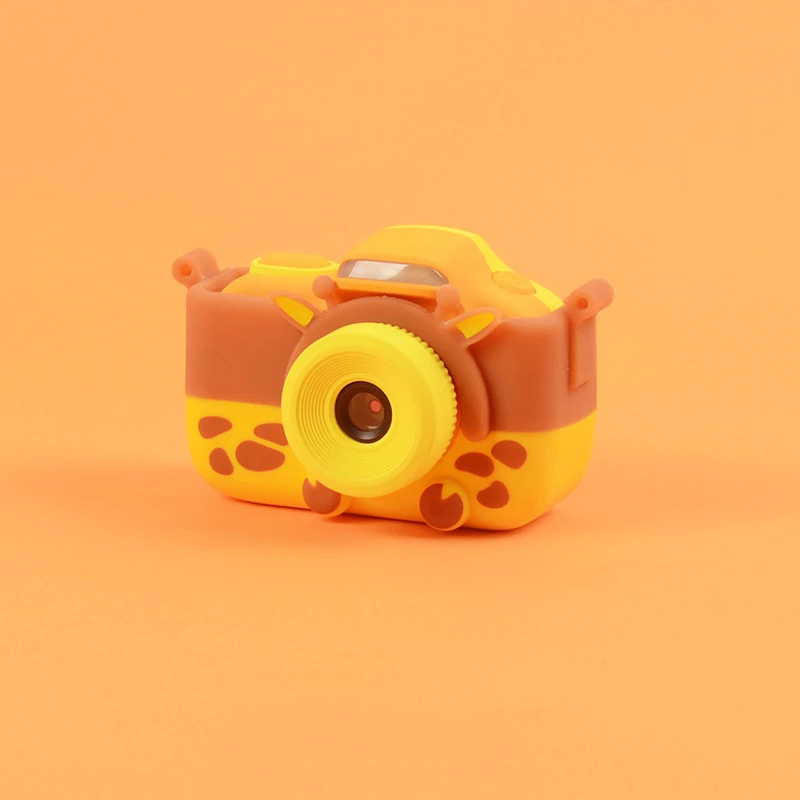 Children Mini Camera Kids Educational Toys for Children Baby Gifts Birthday Gift Digital Camera 2400P Projection Video Camera - Цвет: Giraffe cover