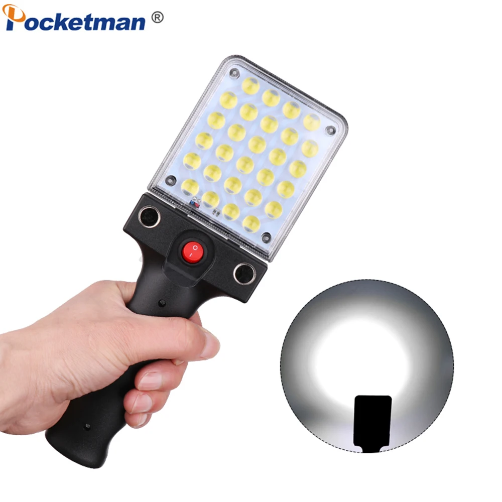 

28 LEDs Work Flashlight USB Rechargeable Work Light Portable Torch Super Bright Magnetic Work Lamp for Car Repairing Camping
