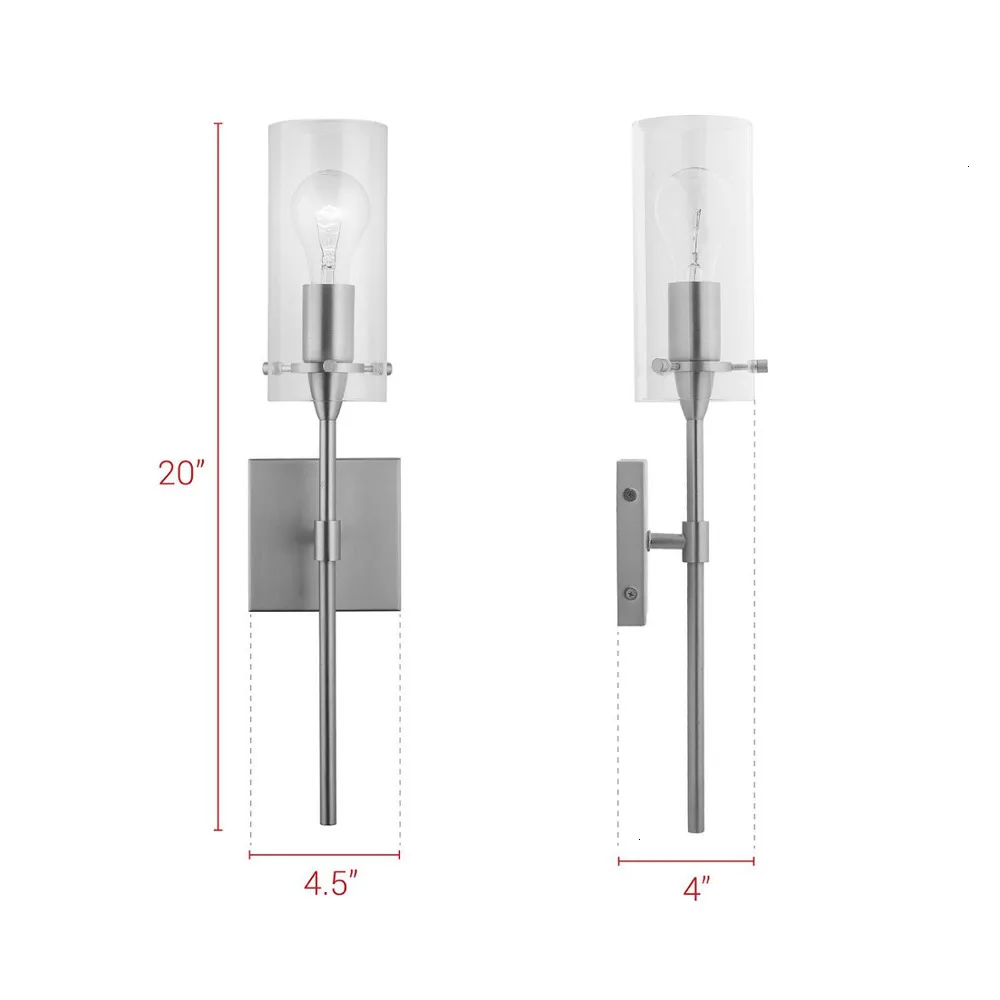 Промышленный прозрачный стеклянный настенный светильник для помещений, настенный светильник s, светильник для спальни, Wandlamp, настенный светильник s для дома, аппликация murale led