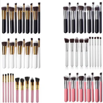 

Makeup Brushes tool set 10pcs Professional Powder Foundation Eyeshadow Make Up Brushes Cosmetics Soft Synthetic Hair