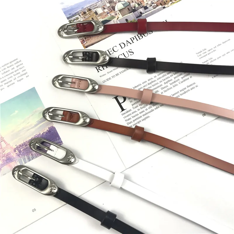 

Woman's Korea's personality Leather belt Contracted wind student's Belt