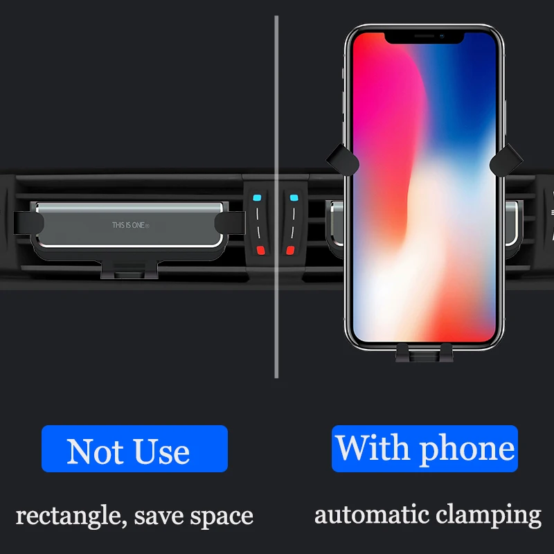 25,5 мм гравитационный автомобильный держатель телефона в автомобиль вентиляционное отверстие крепление без магнитного мобильного телефона держатель для навигатора для iPhone XS X Xiaomi