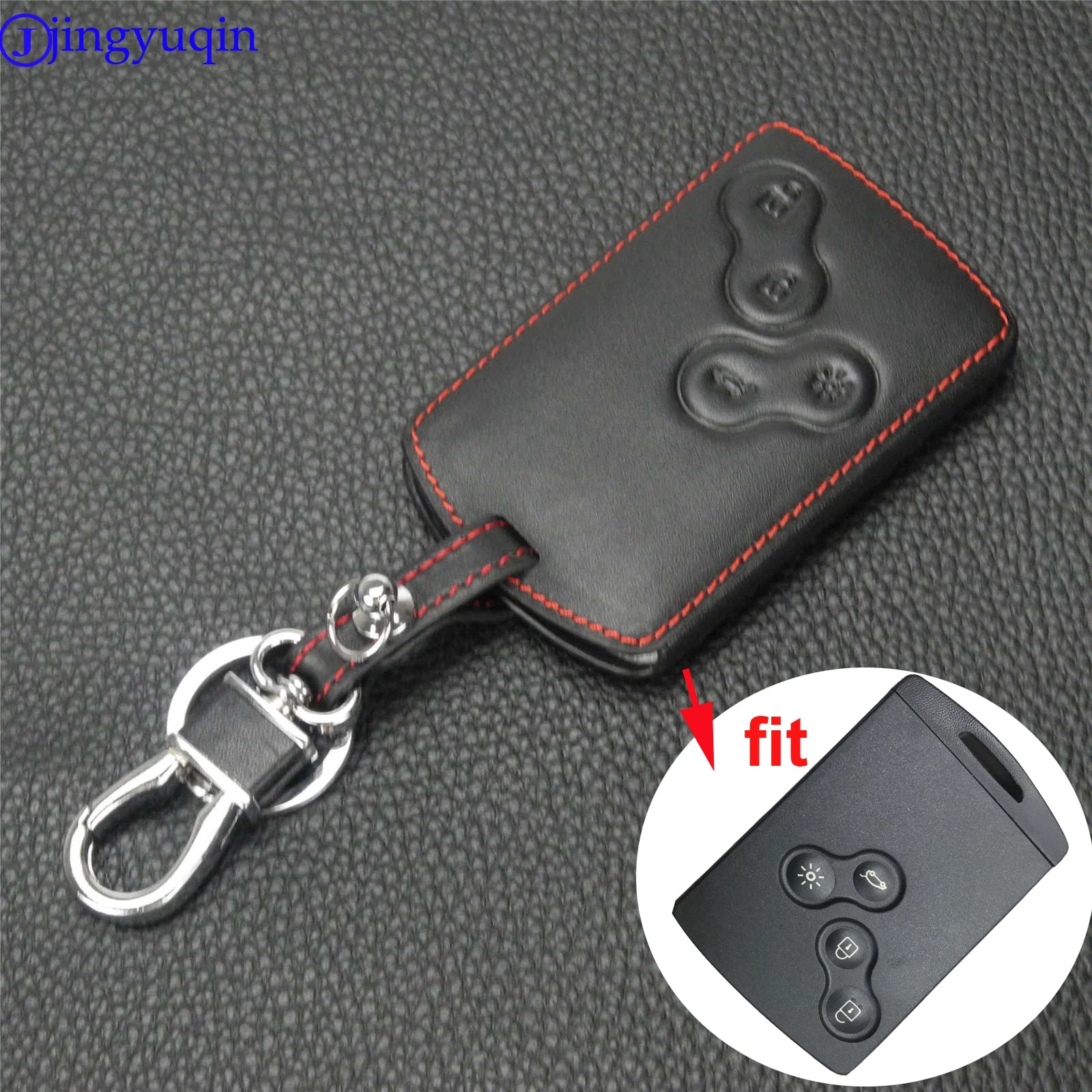 Чехол брелок кожаный для Renault Scenic Clio Laguna Megane Captur Kaptur Koleos Duster Sandero корпус 4