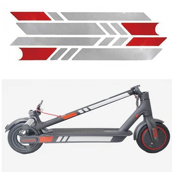 

For Xiaomi Mijia M365 Electric Scooter Reflective Styling Stickers Night Safety Skateboard Warning Strip Electric Scooter Parts
