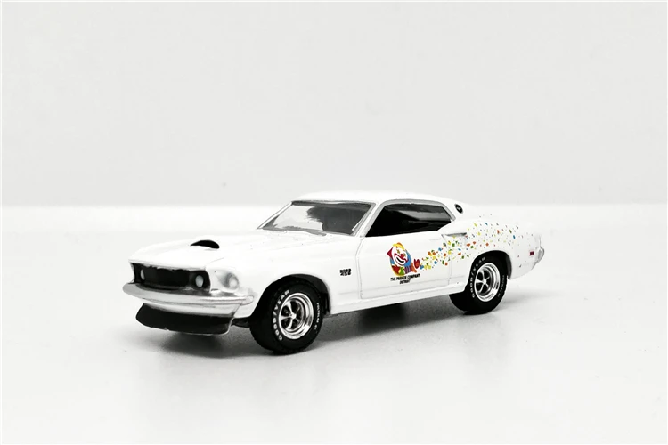Greenlight 1: 64 Ford Mustang Boss 429 1069 Белый литья под давлением модель автомобиля без коробки