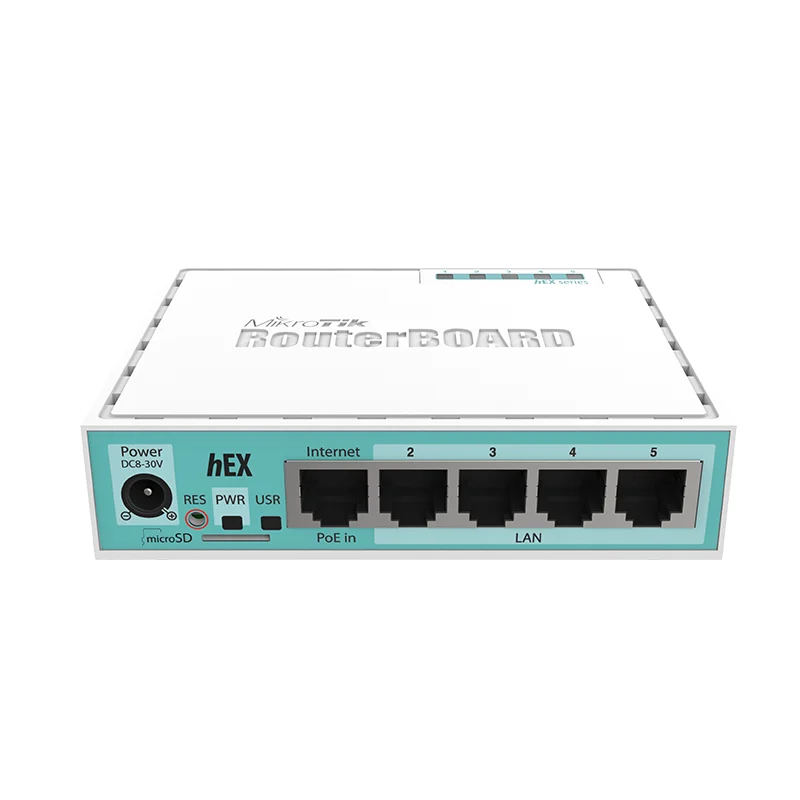 Enrutador con cable Gigabit RB750Gr3, minienrutador doméstico de 5 puertos ROS Soft hEX