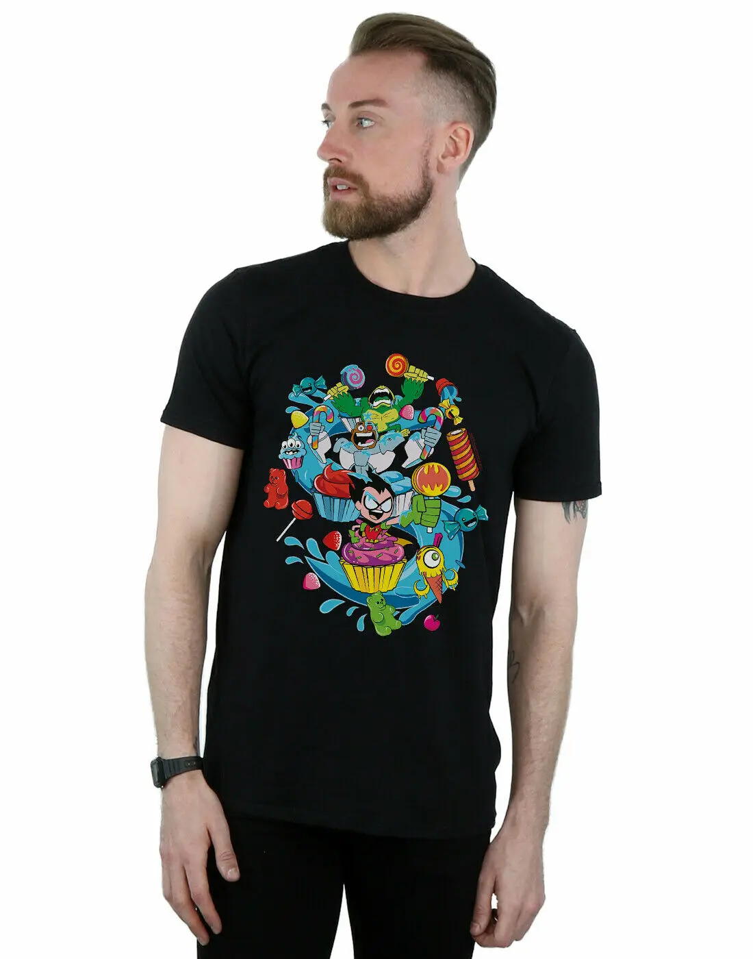 

Comics Men's Teen Titans Go Candy Mania T-Shirt