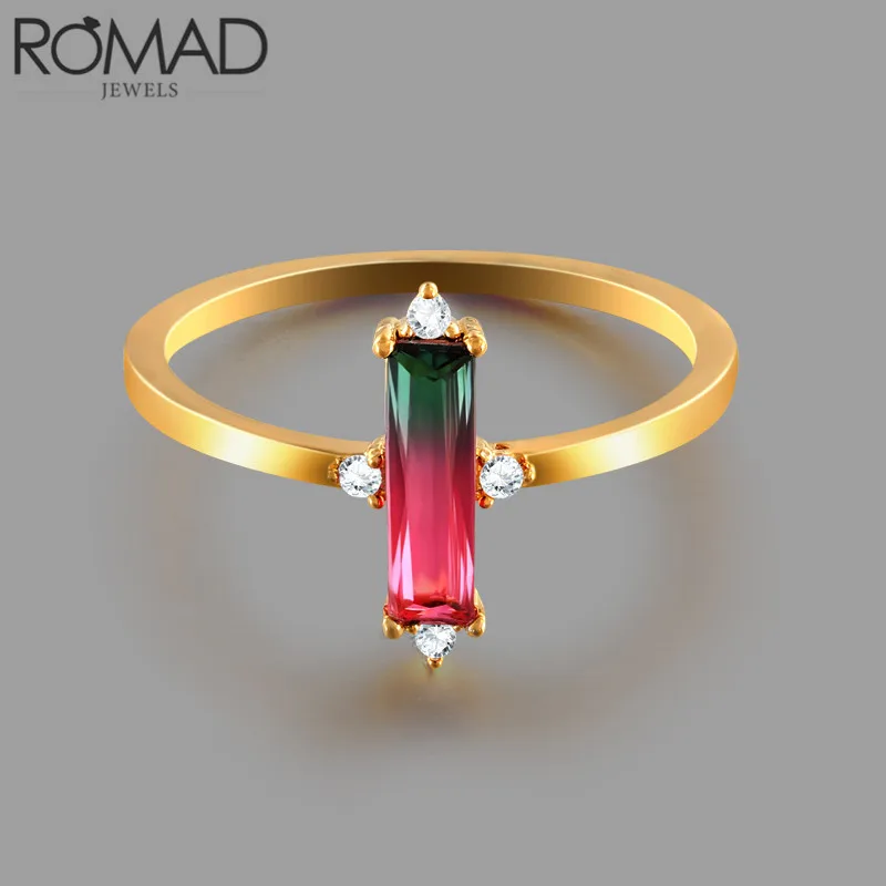 Женские кольца с австрийскими кристаллами ROMAD обручальные вечерние золотого