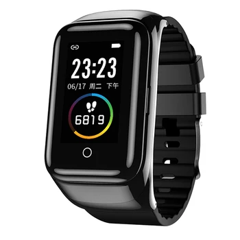 

2 In 1 Calorie Pedometer Sleep Monitor Fitness Tracking Smart Watch TPU Band Blood Pressure Anti Lost With Earbuds Heart Rate