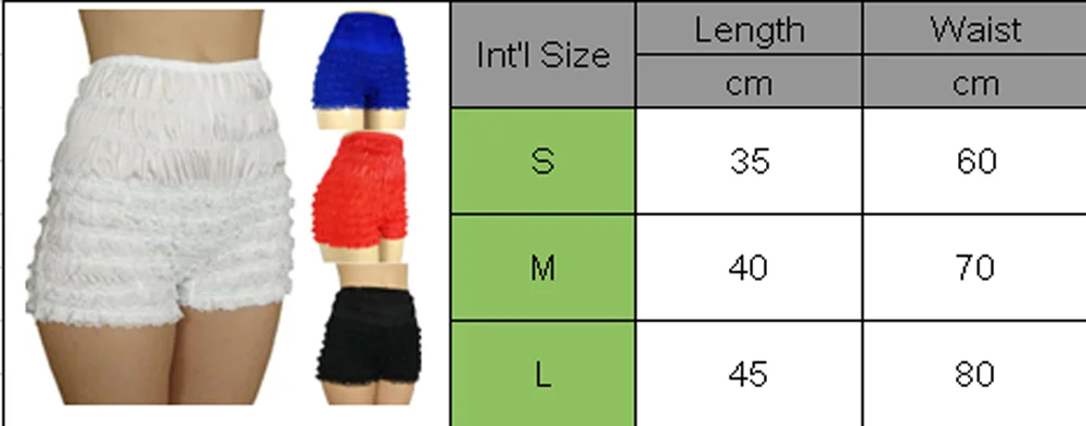 Новые женские кружевные оборки с рюшами, нижнее белье, короткие штаны, шорты для безопасности, черные, синие, красные, белые