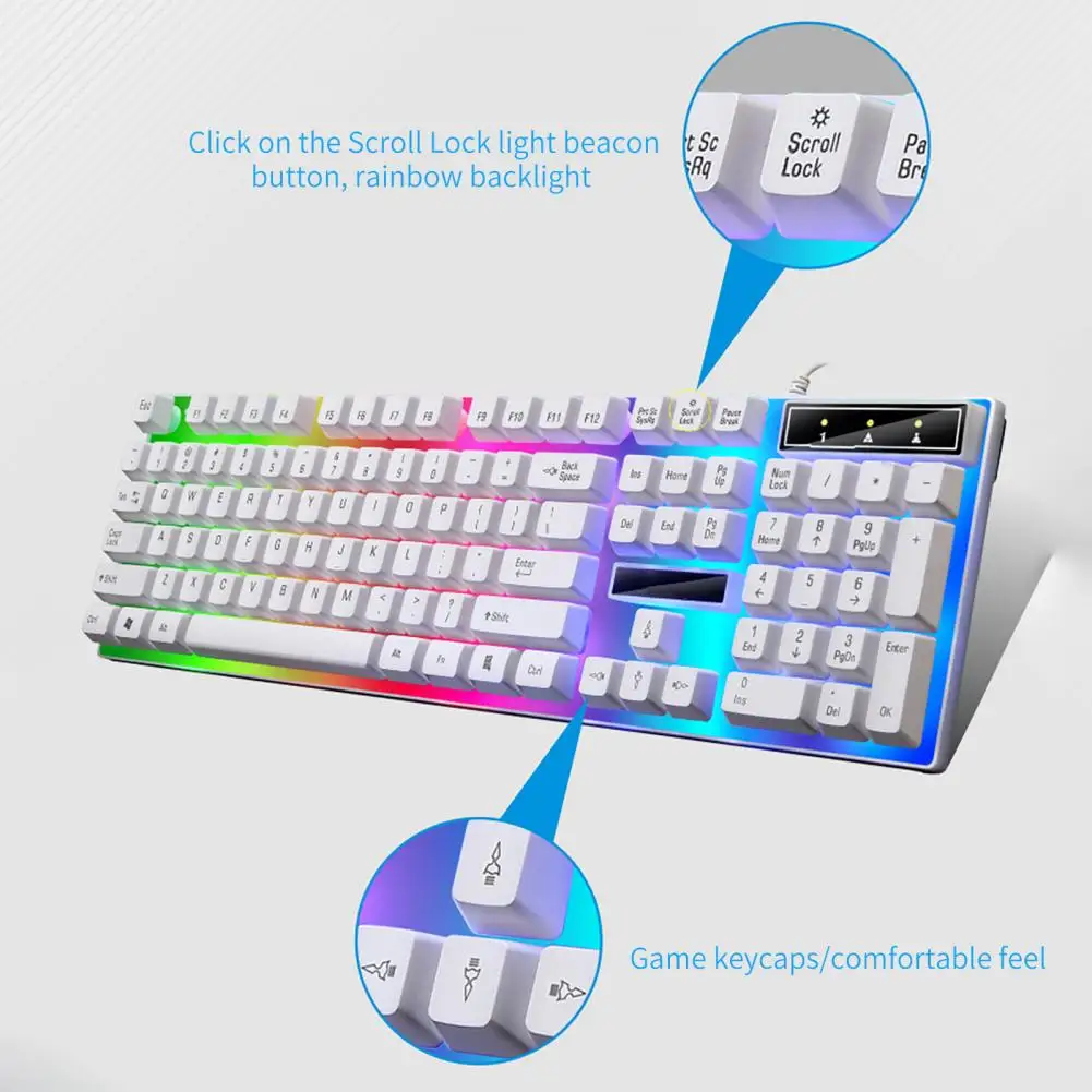ゲーミングマウスとキーボードキット,USBケーブル,ピース/セット
