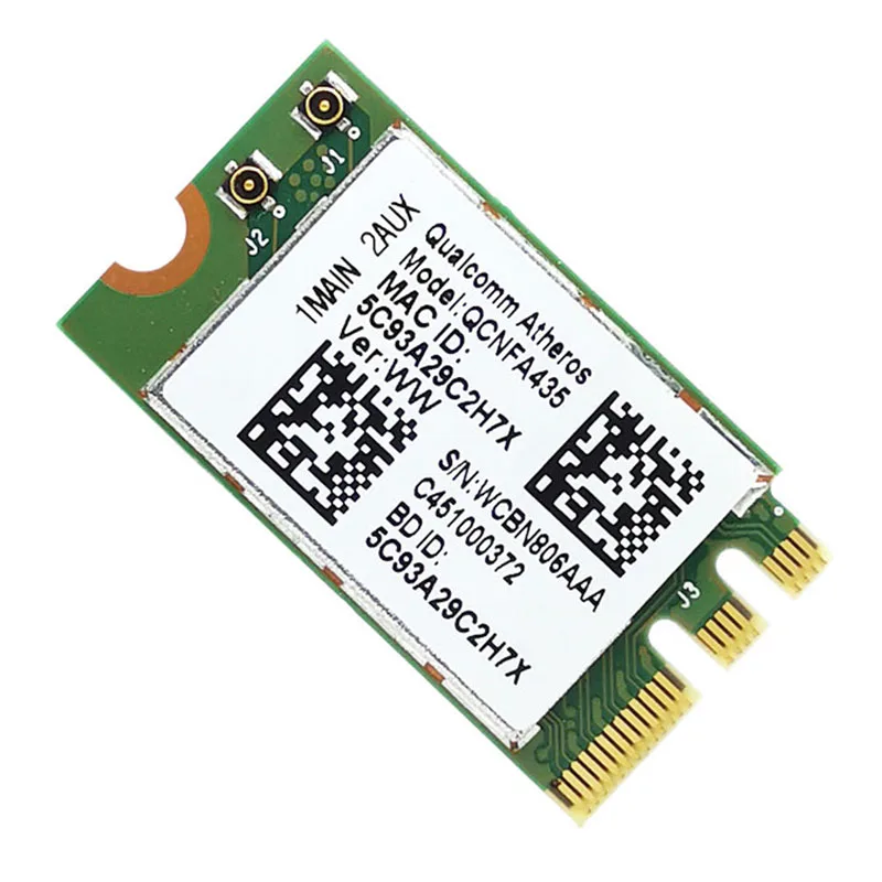 Беспроводная карта адаптера для Qualcomm Atheros QCA9377 QCNFA435 802.11AC 2 4G/5G NGFF WIFI Bluetooth 4 1|Сетевые