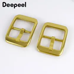 Deepeel 1 шт. 40 мм однотонные латунные пряжки на ремень Повседневная Пряжка ремень для украшения джинсов кожа ремесла Отрегулируйте одежду
