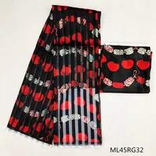 LIULANZHI атласная ткань органза лента 4 ярдов африканская швейная ткань 2 ярдов сатин принты стиль Африканский tissu ML45RG21-37