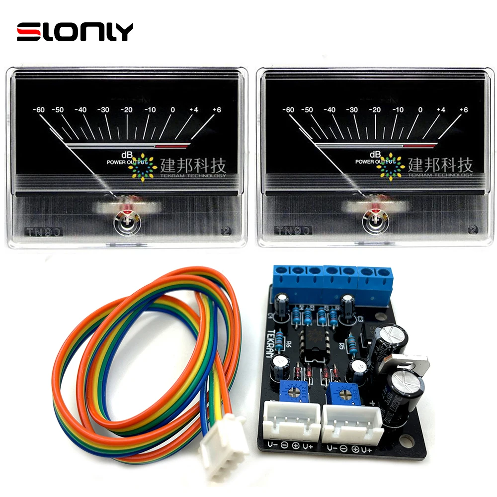 2 Pz Denon Tn-90 Amplificatore Livello Vu Metri Con Scheda Driver Tubo Sterzo Audio Db Bridge Potenza Misuratore Di Pressione Sonora Con Retroillumina