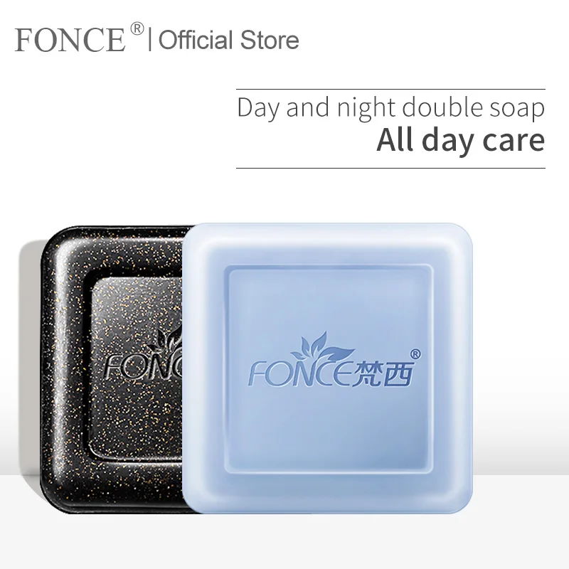 Fonce Eliminate Mites Sea Salt Oil Control Soap Sterilizing Facial Deep Cleansing to mites Multifunction wash soap 100g Fonce Eliminate Mites Sea Salt Oil Control Soap Sterilizing Facial Deep Cleansing to mites Multifunction wash soap 100g