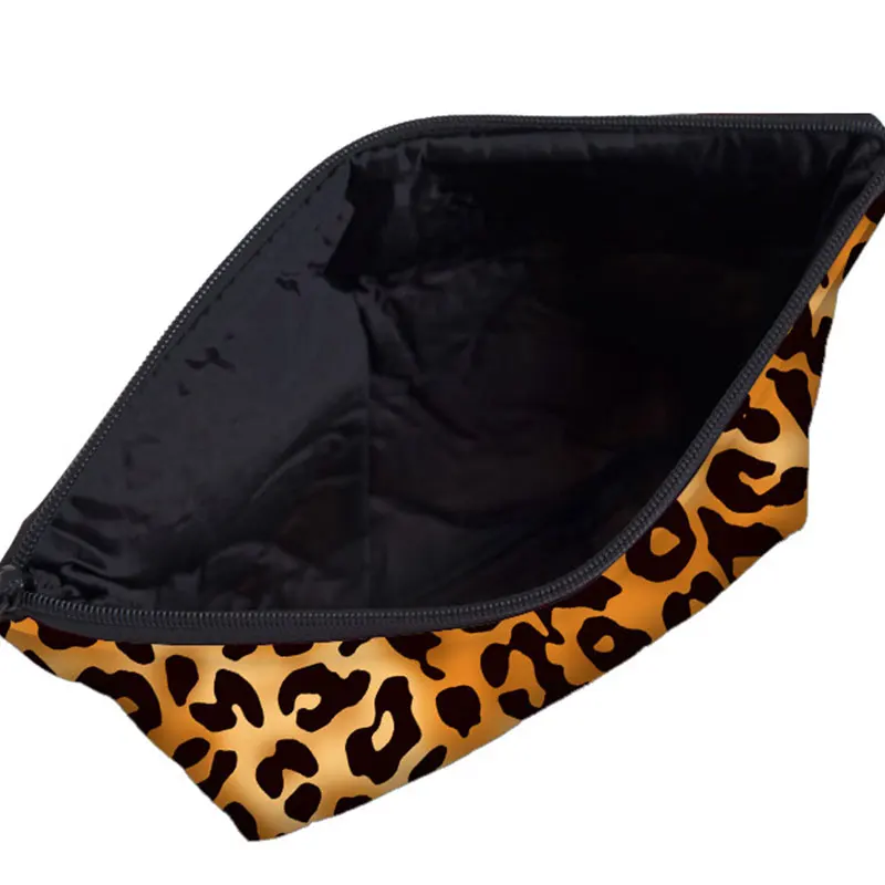 Новая модная леопардовая косметичка, сумка для макияжа, сумка-Органайзер с принтом, женская сумочка для макияжа, многофункциональная