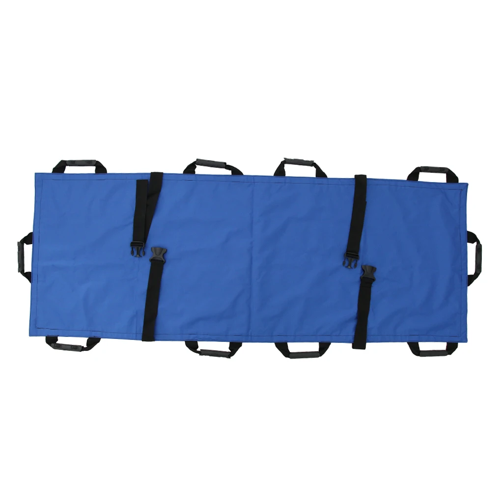 

Professional Emergency Patient Mover Portable Transport Unit Roll Stretcher with 6 Handles for Home Outdoor Camping Use
