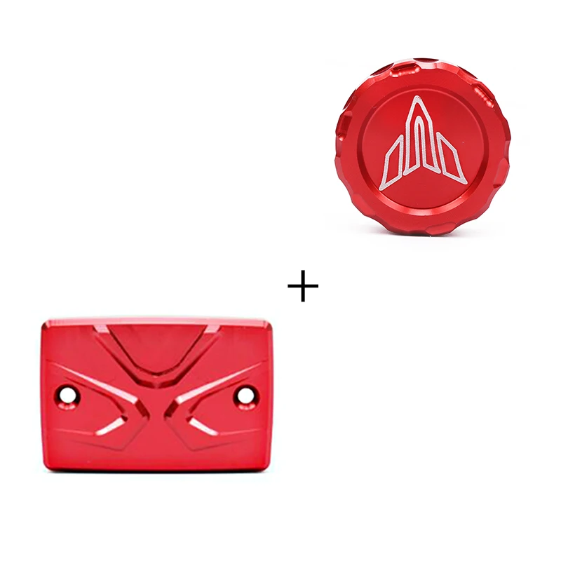 Motorcycle brake Cylinder Master Cap Front Rear Fluid Reservoir Cover For YAMAHA MT07 MT09 MT 07 MT 09 - Цвет: Red