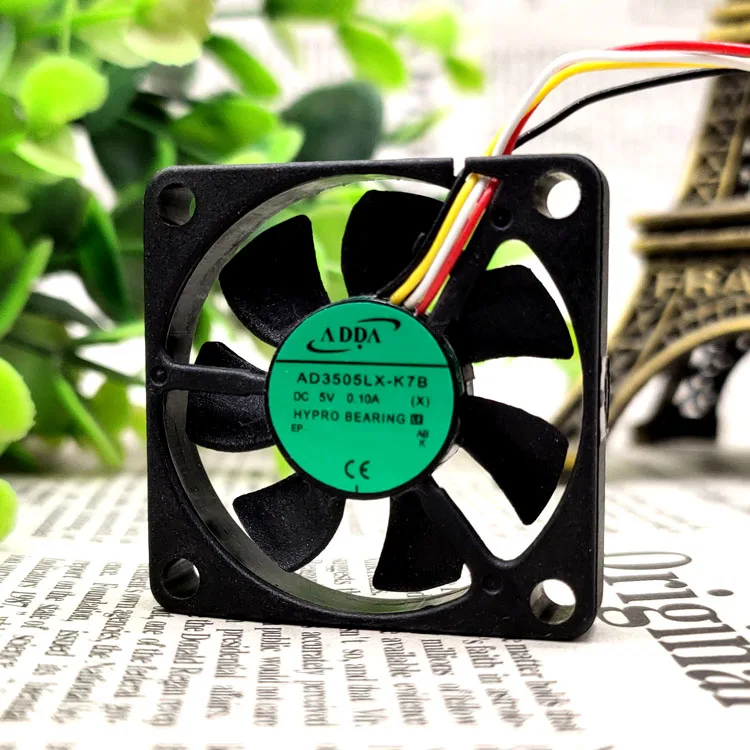 Новый AD3505LX-K7B 5V 0.10A 3507 3 5 см 4 провода защиты электродвигателя Вентилятор