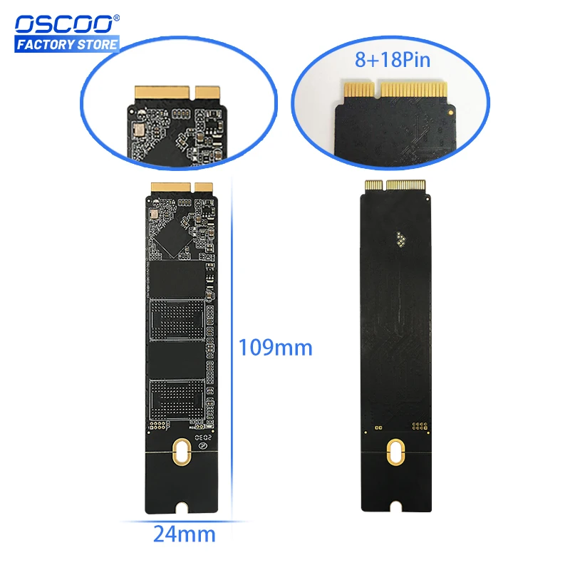OSCOO SSD для Macbook Air A1465 A1466 EMC2258 2259 год 2012 Оригинал 1 ТБ жестких дисков Pro A1425 A1398 EMC2557