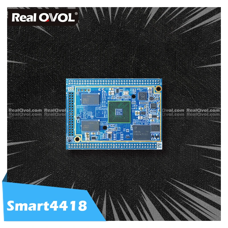 RealQvol FriendlyELEC Smart4418 CPU Board S5P4418 Cortex-A9 1 Гб RAM 8 ГБ EMMC Integrated Gbps Ethernet Audio Jack | Компьютеры и