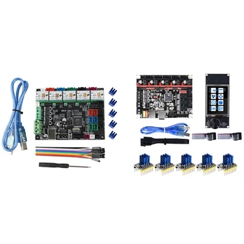 

1 Set Skr V1.3 32Bit Controller Board + Stepper Drivers + Press Sn Kit & 1 Set 3D Printer Motherboard Driver Kit