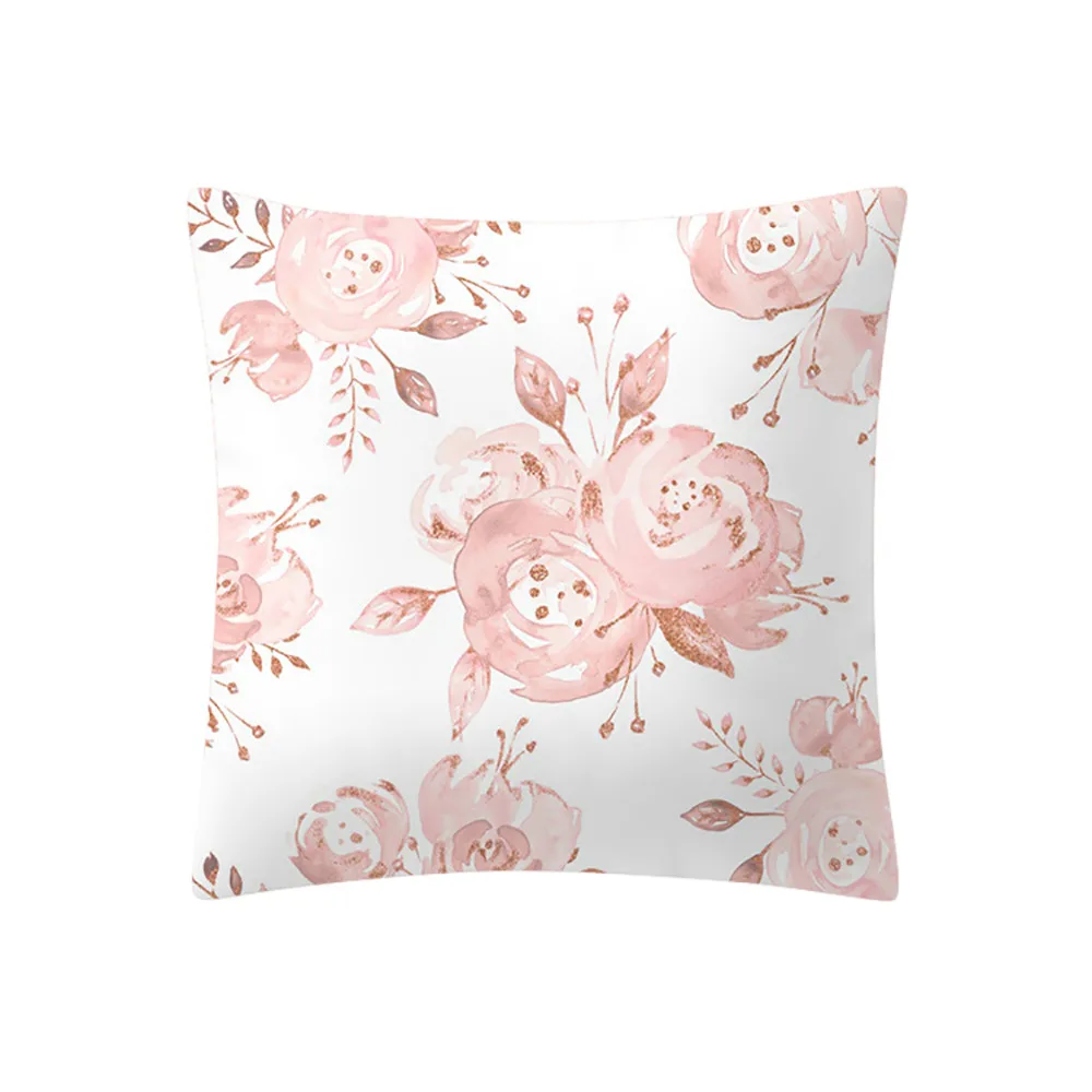 Розовое золото розовый наволочка квадратная Наволочка украшения для дома cojines decoracion диванные подушки almofada fundas cojin