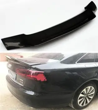 

High Quality CARBON FIBER REAR WING TRUNK LIP SPOILER FOR AUDI A6 S6 RS6 C7 C7.5 Sedan 2012-2019 R STYLE BY EMS