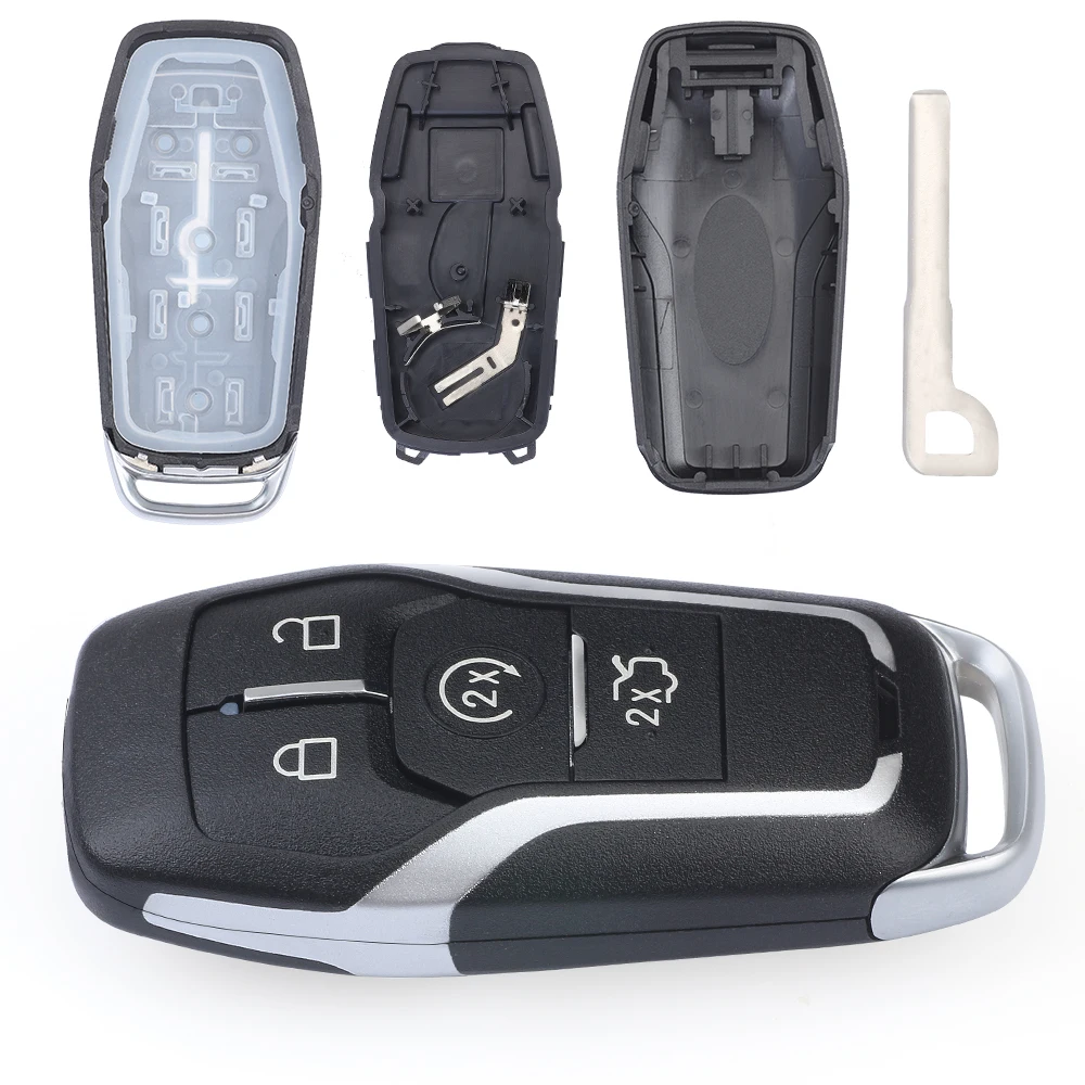 KEYECU для Ford F150 Edge Mustang Fusion Explorer дистанционный корпус для ключа автомобиля корпус FOB чехол для FCC: M3N-A2C31243300