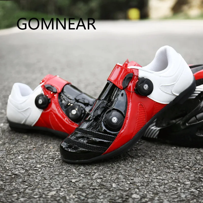 Gomnear Men Women Road Cycling Shoes Breathable Bike Shoes Autolocking