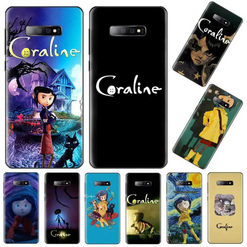 

Movie Coraline Phone Case For Samsung galaxy S 7 8 9 10 20 edge A 6 10 20 30 50 51 70 note 10 plus