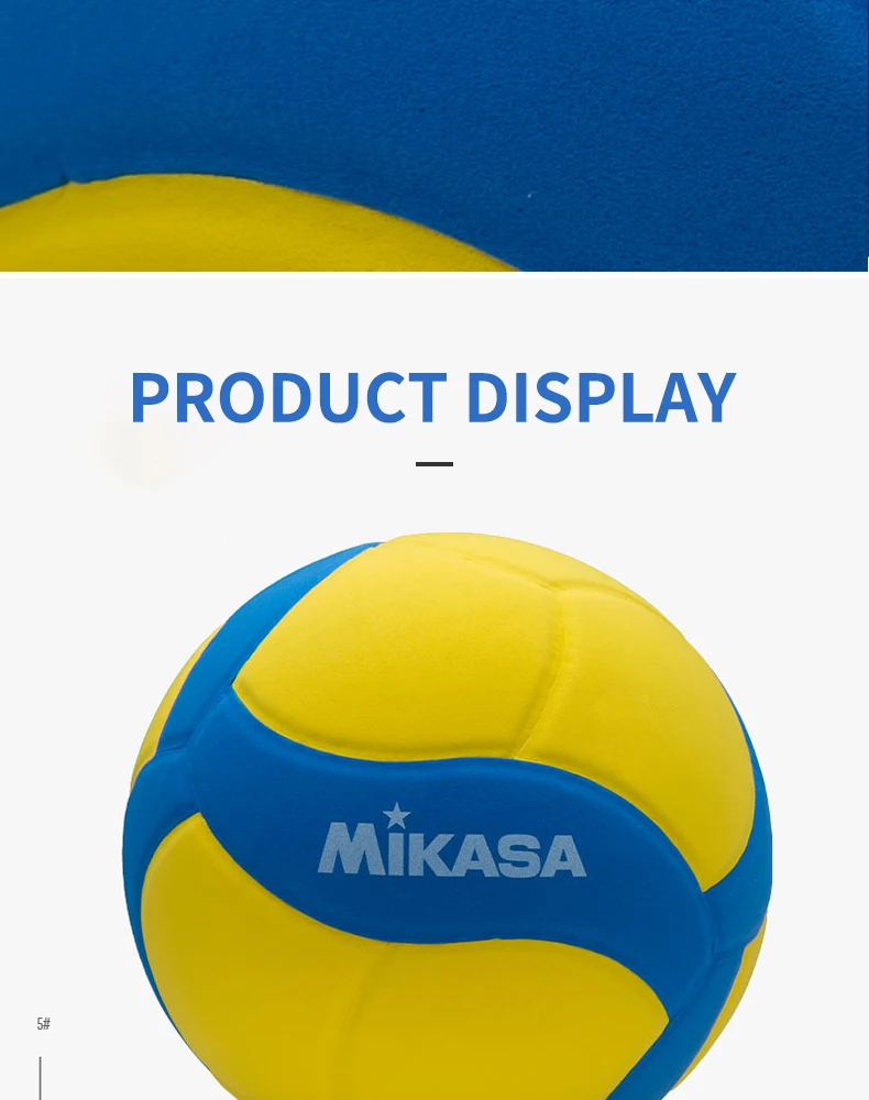 Original Mikasa Kids Volleyball VS170W FIVB Official Inspected EVA Sponge Material Child Soft Ball Mikasa Volleyball