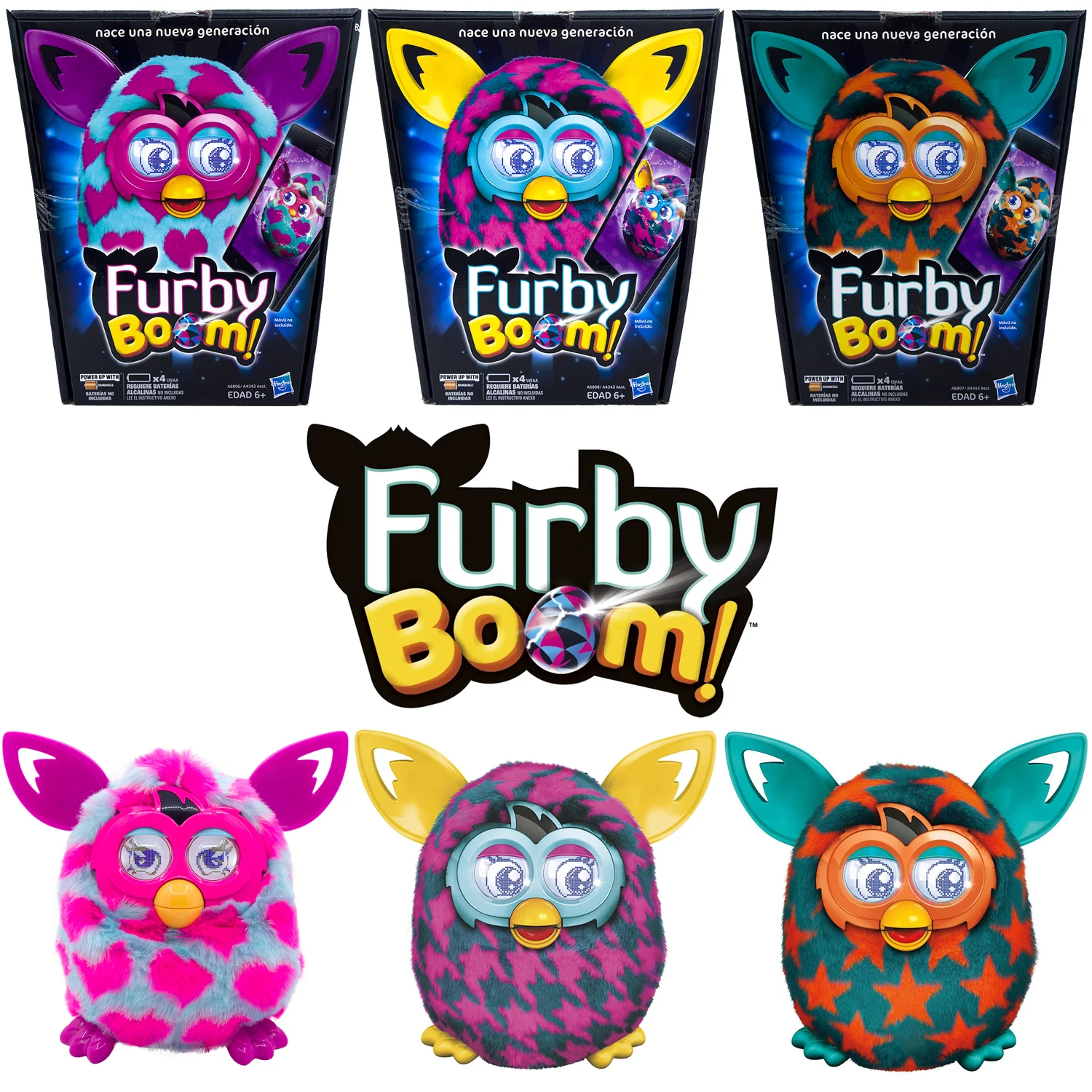 Hasbro Phoebe Elf Furby Boom Smart Electronic Pet Sound Light and Music Interactive Plush Doll Toys Gifts for Children