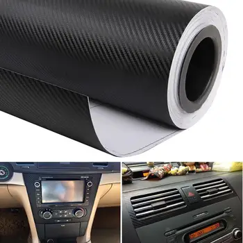 

38cm x 100cm Carbon Fiber Vinyl Film Car Sticker Waterproof Car Styling Wrap Auto Vehicle Detailing accessories Motorcycle