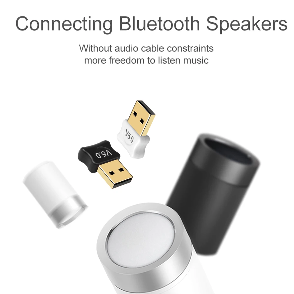 Kebidumei Bluetooth 5,0 компьютерный адаптер USB ключ для ПК беспроводной USB Bluetooth передатчик музыкальный приемник адаптер