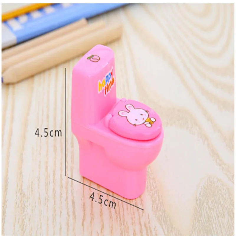 1pcs toilet-shaped pencil sharpener plastic pencil sharpener cute school supplies promotional gifts retail YOU SHONE