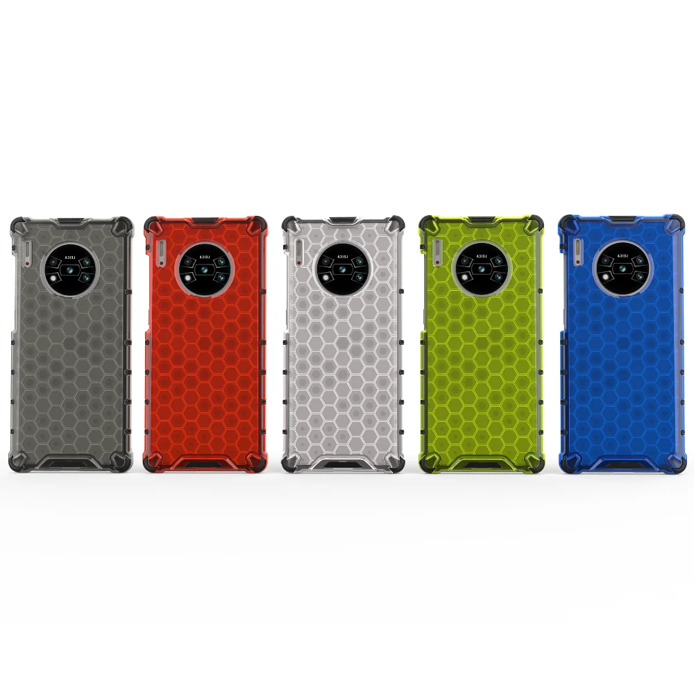Противоударный защитный чехол для huawei mate 30 30Pro, чехол с Сотами, прочный прозрачный чехол для huawei P30 P30Pro, Гибридный Силиконовый чехол