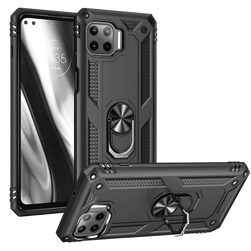 Чехол для телефона с магнитным кольцом на палец MOTOROLA MOTO G 5G Plus G9 One Fushion Play Fast G8 Power E6