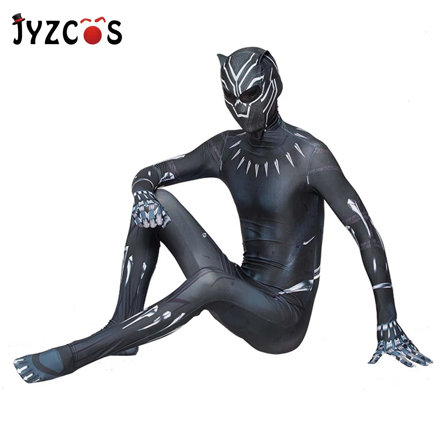 JYZCOS/Костюм черной Пантеры для косплея; Детские Костюмы супергероев на Хэллоуин для мужчин; костюмы для взрослых и детей; фильм «Капитан Америка», «Гражданская война»