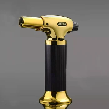 

BBQ Kitchen Torch Jet Lighter Flame Spray Gun Butane Gas Lighter Refillable Fuel Welding Gasoline Lighter Outdoor Big Firepower