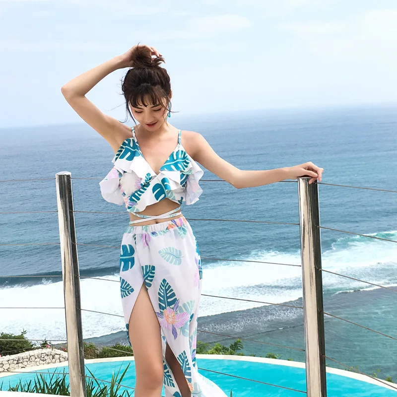 

2019 New Style-Betis Split Type Three-piece Set Push up Slimming Hot Springs Bathing Suit Women's