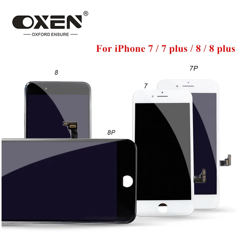 

OXEN LCD Display for iPhone 7 7 Plus 8 8 Plus Clor Touch Screen AAA LCD Pantalla 100% No Dead Pixel for 7G 8G 7Plus 8Plus + Tool