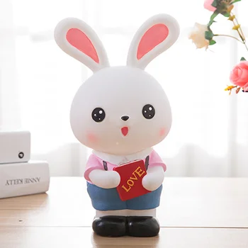 

Creative Cute Piggy Bank Large Rabbit Piggy Bank Anti-fall Cartoon Piggy Bank Children Birthday Gift Home Decoration DD6MB