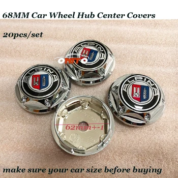 

Auto Rims wheels center Caps 68MM 2.68inch label for Alpina logo Car emblem badge Wheel hub covers logo 20pcs Logo