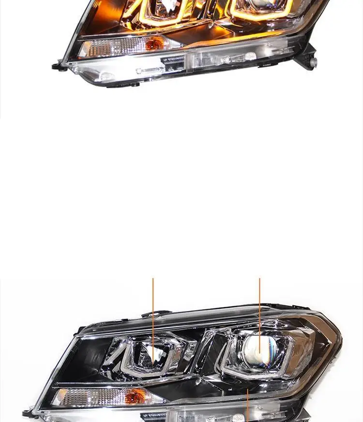 Дневные ходовые автозапчасти Drl Neblineros Led Para Автомобильные фары в сборе 16 для Volkswagen Santana