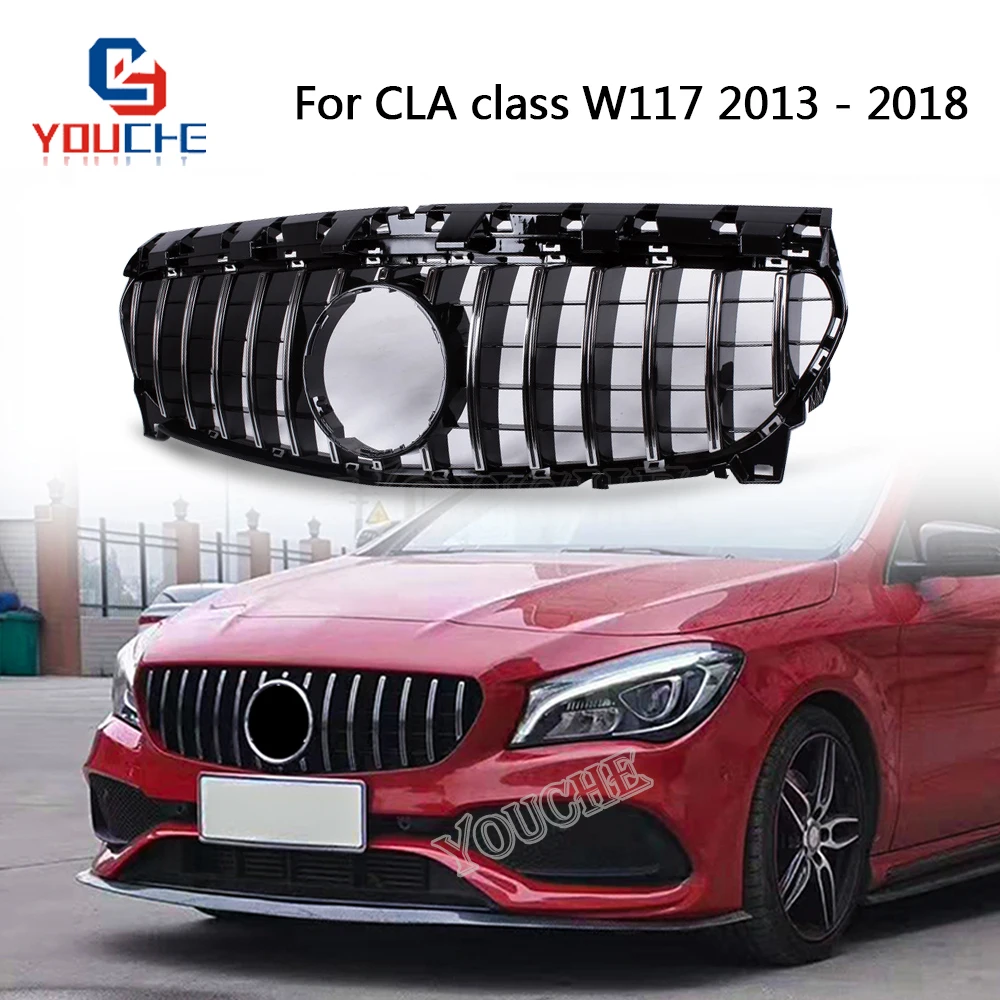 Сетка для переднего бампера GT R Mercedes W117 CLA Class CLA180 CLA200 CLA250 CLA45 AMG 2013 2018|Гоночные